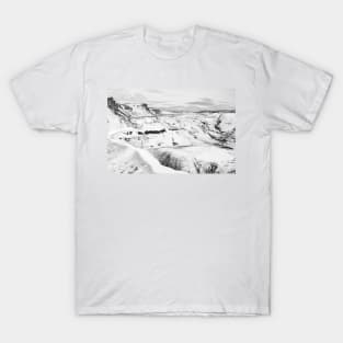 Gullfoss, Iceland B&W T-Shirt